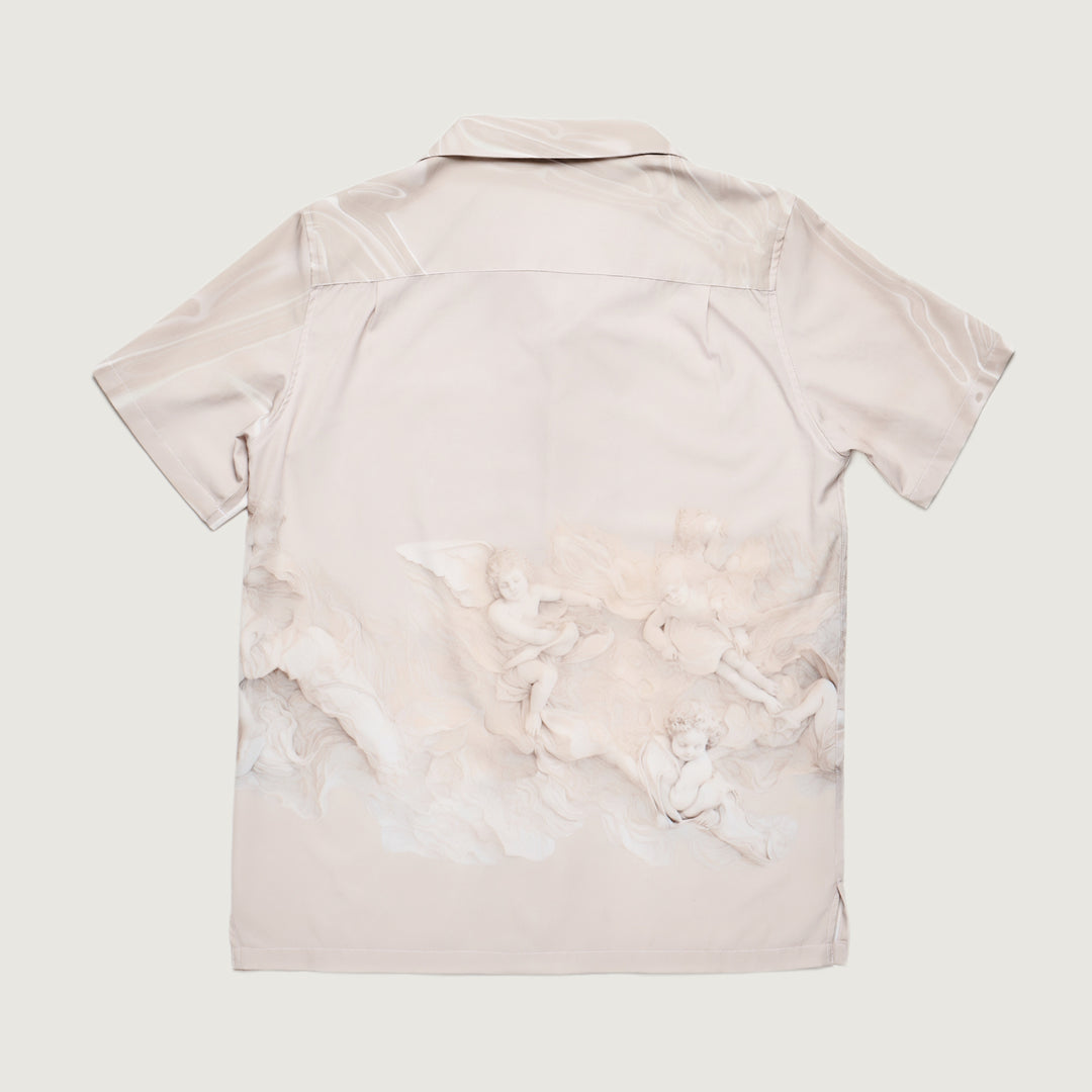 SHA. rarefied. dunes. men's hawaiian shirt