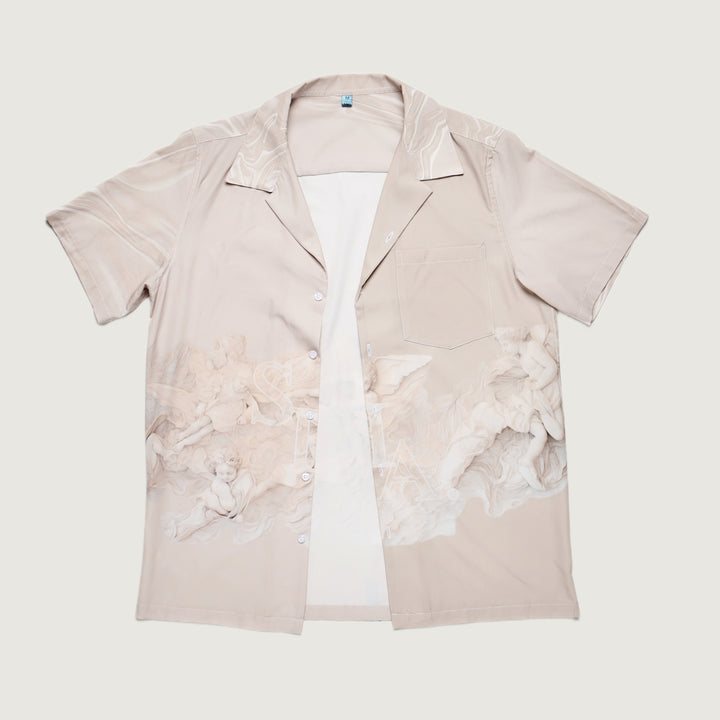 SHA. rarefied. dunes. men's hawaiian shirt